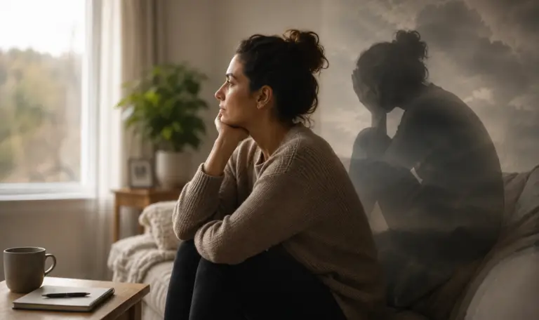 quiet reflection at a window