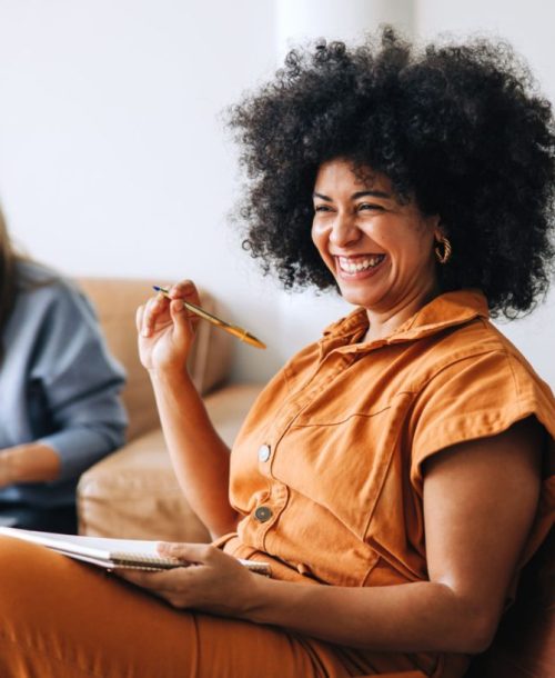 Woman engaging as a Mentally STRONG coach.